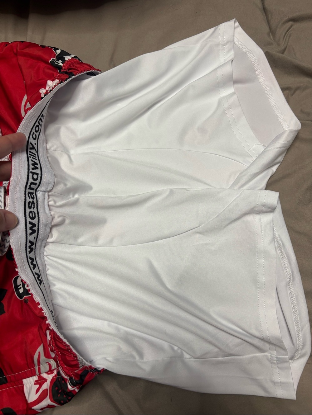 Wes and Willy Men's OSU Buckeyes Brutus Floral Swim Trunks Shorts - Picture 12 of 12
